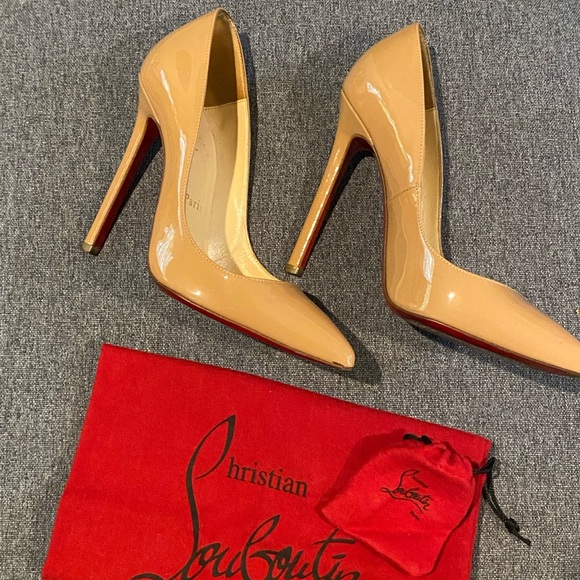 Christian Louboutin Pigalle 120 Nude Patent 36 - Picture 7 of 8